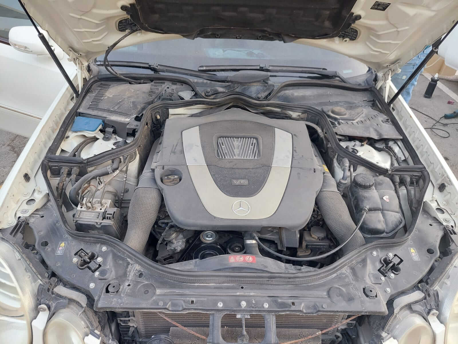 محرك السيارة قبل عملية البولش الداخلي